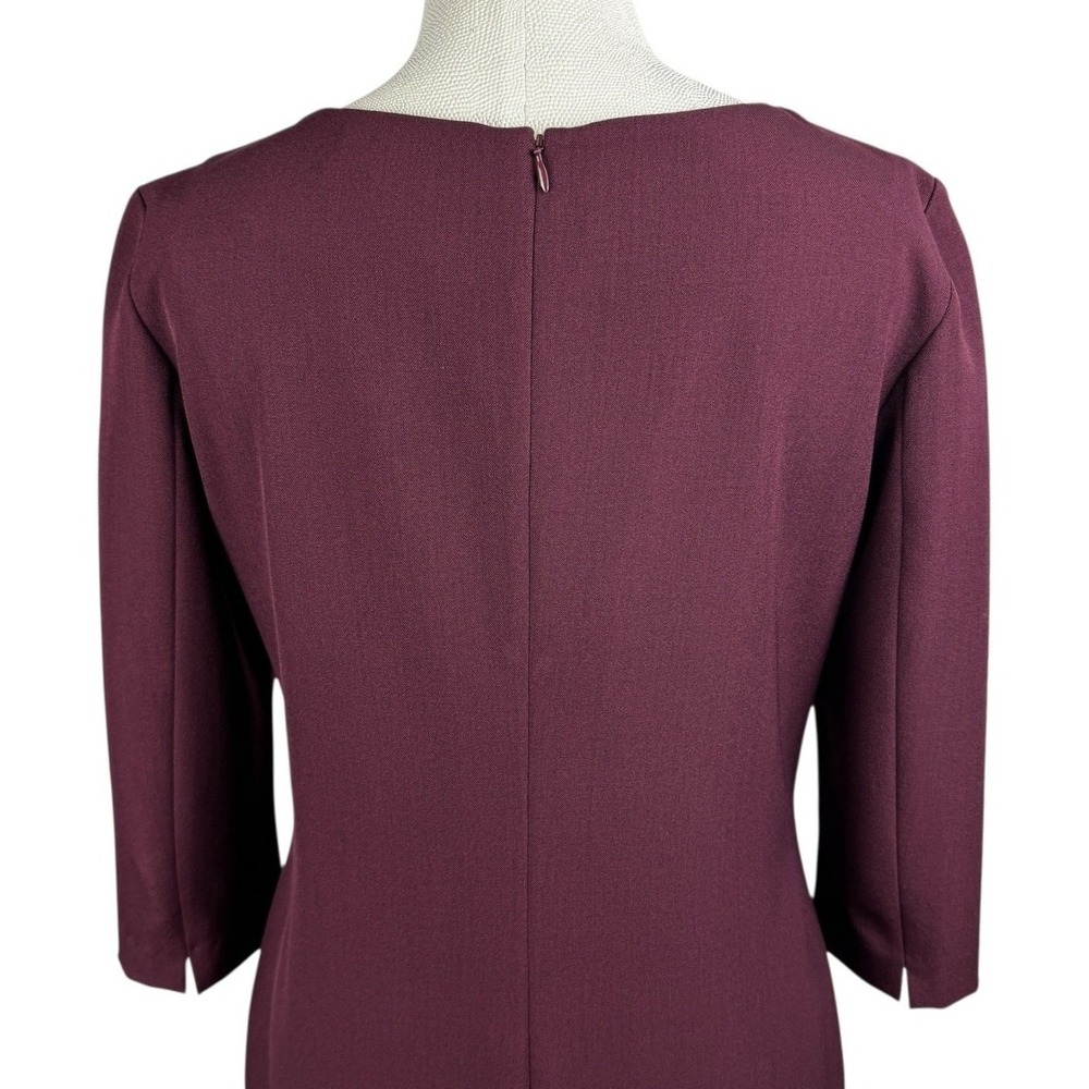 MM LaFleur Dress Womens Size 8 Plum Purple Career Work Office 3/4 Sleeve - Picture 5 of 10